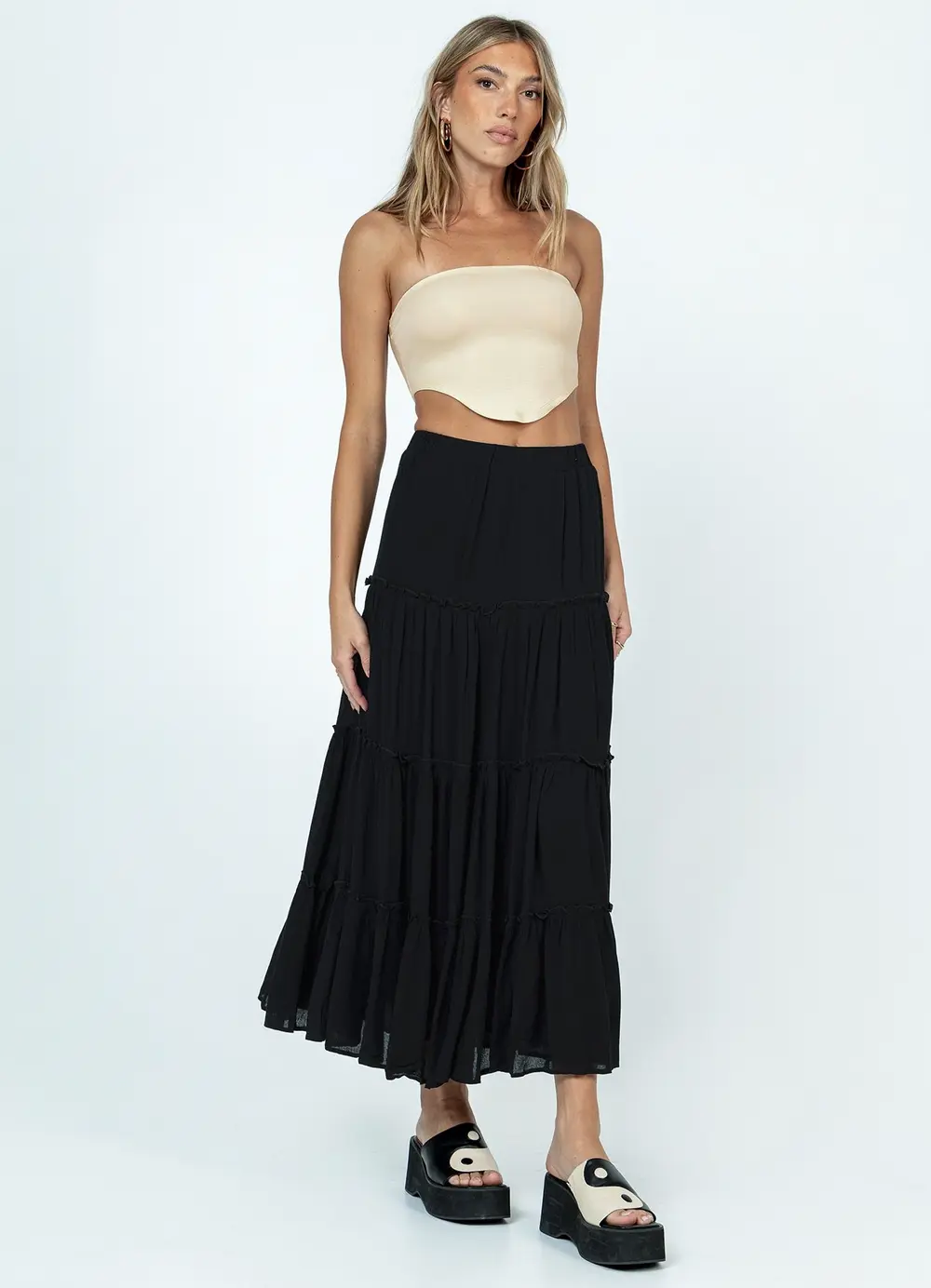 Miriah Maxi Skirt Black