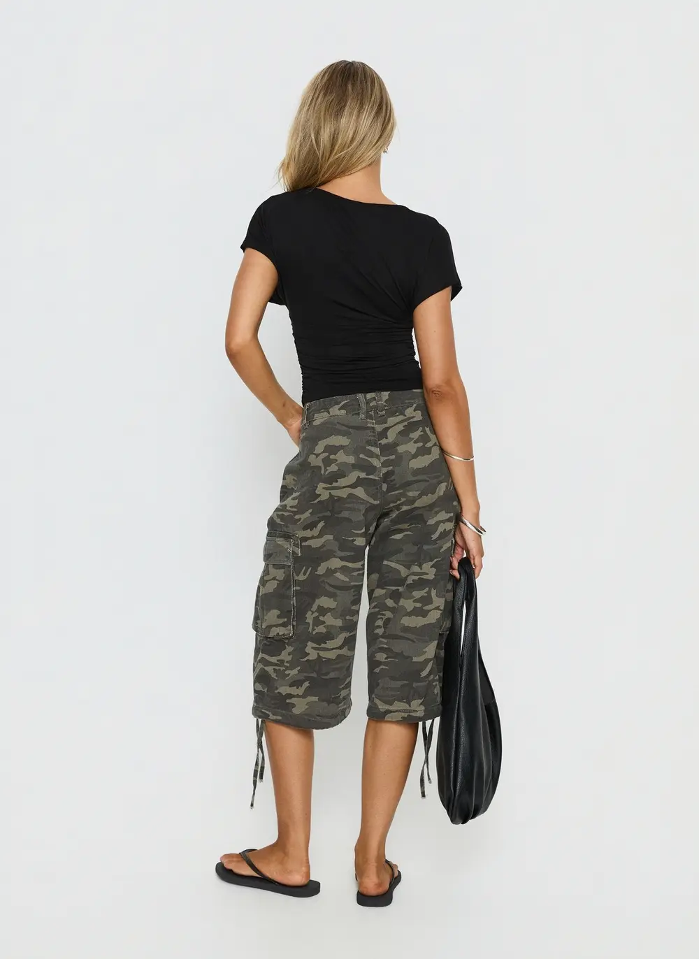 Hudsen Longline Cargo Shorts Camo