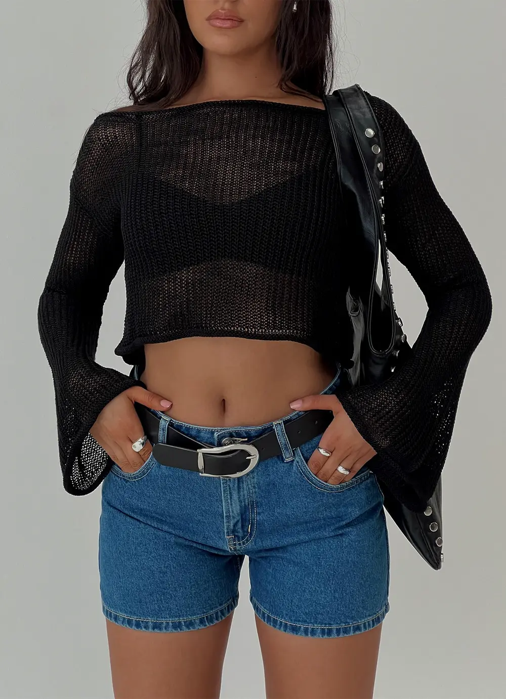 Saldana Shorts Mid Blue Denim