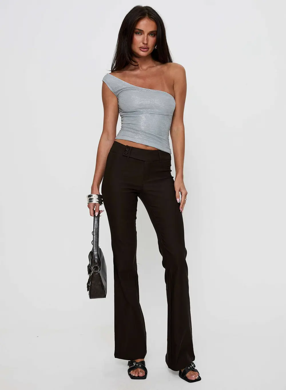 Kinkirk Flared Pants Chocolate Tall