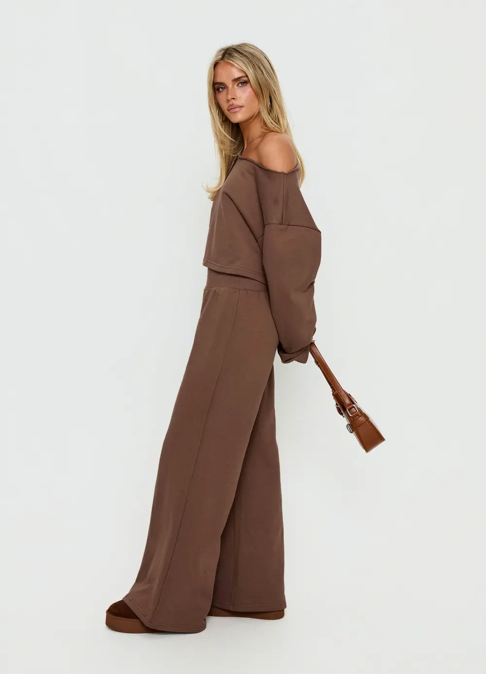 Peaks Flared Track Pants Cocoa