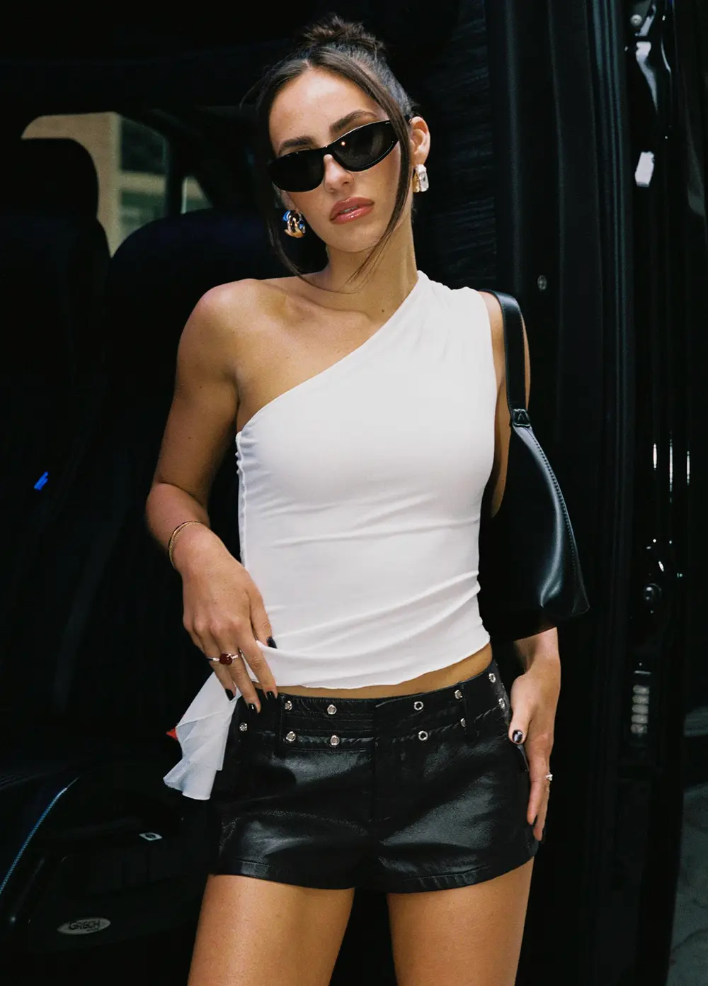 Born To Ride Shorts Washed Black