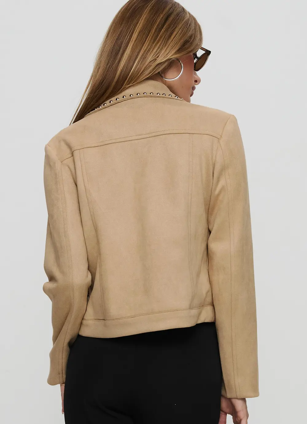 Hurleigh Faux Suede Jacket Brown