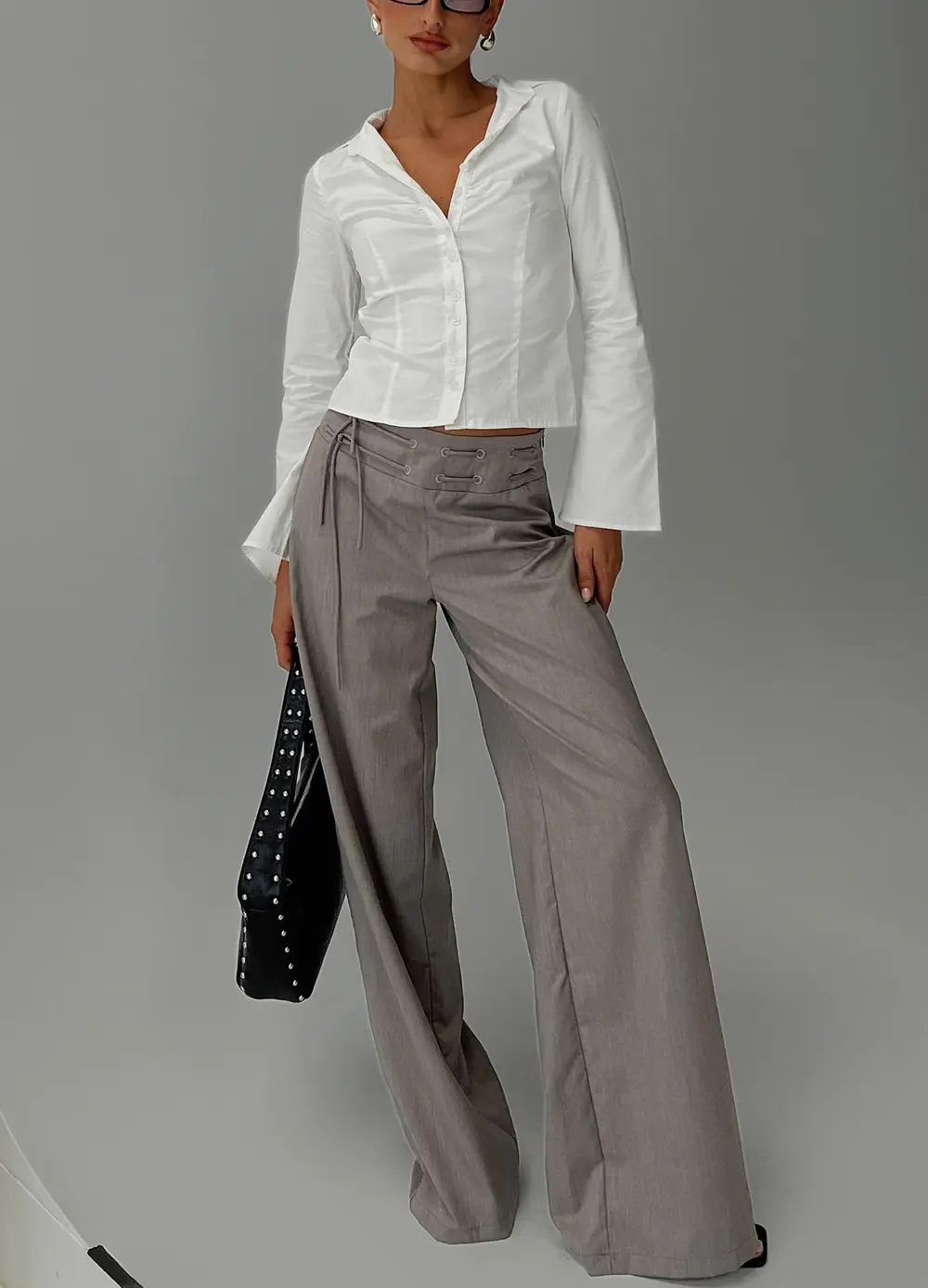 Just Have Fun Wide Leg Pant Grey