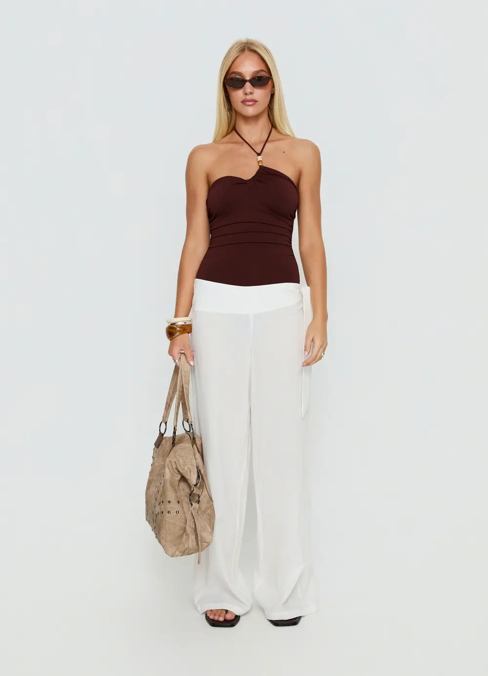 Wave Dancer Tie Pant White