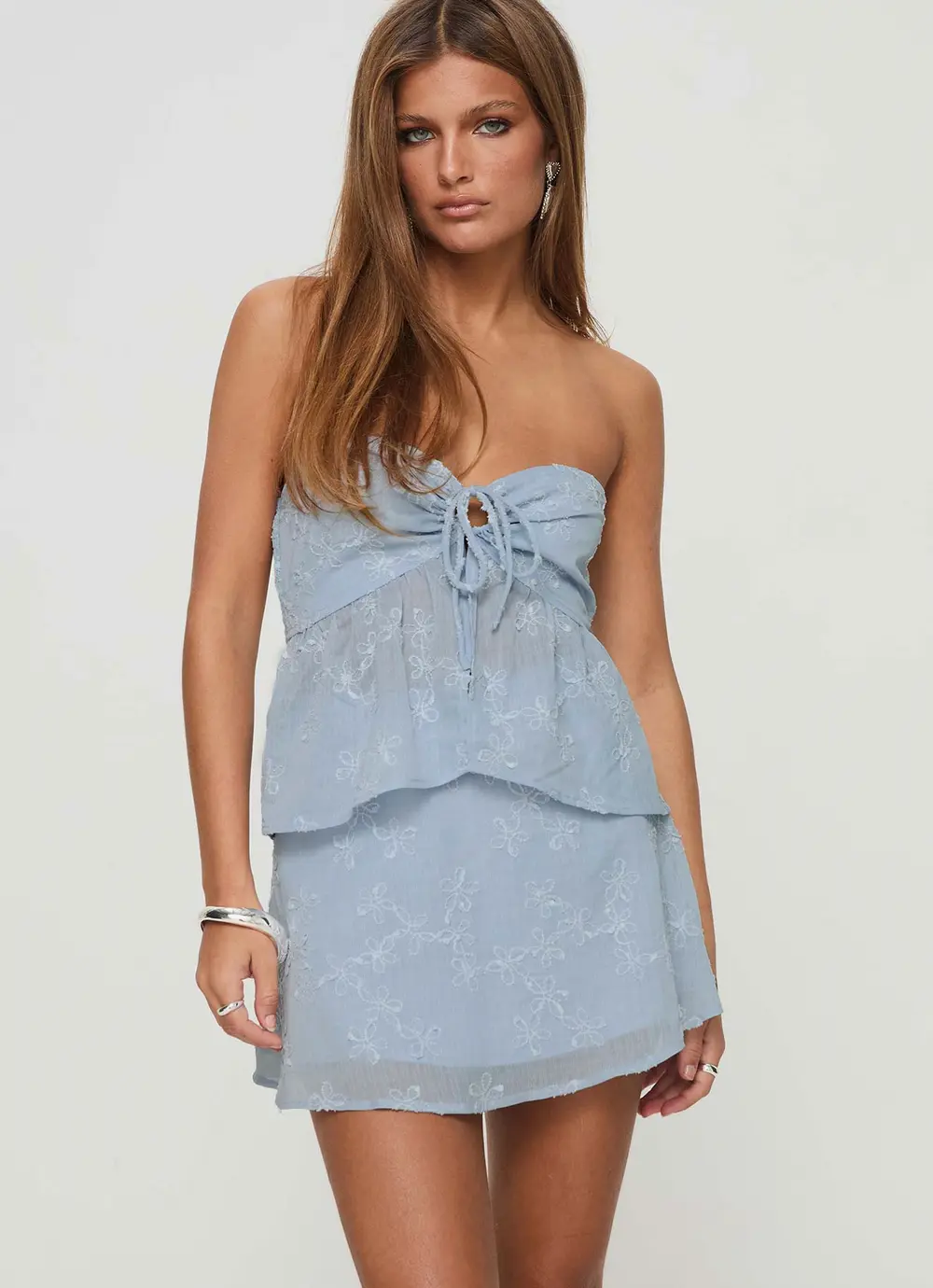 All My Friends Mini Skirt Blue