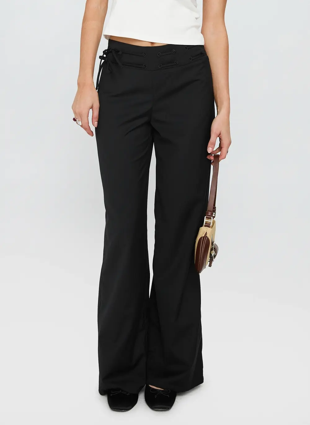 Just Have Fun Wide Leg Pant Black