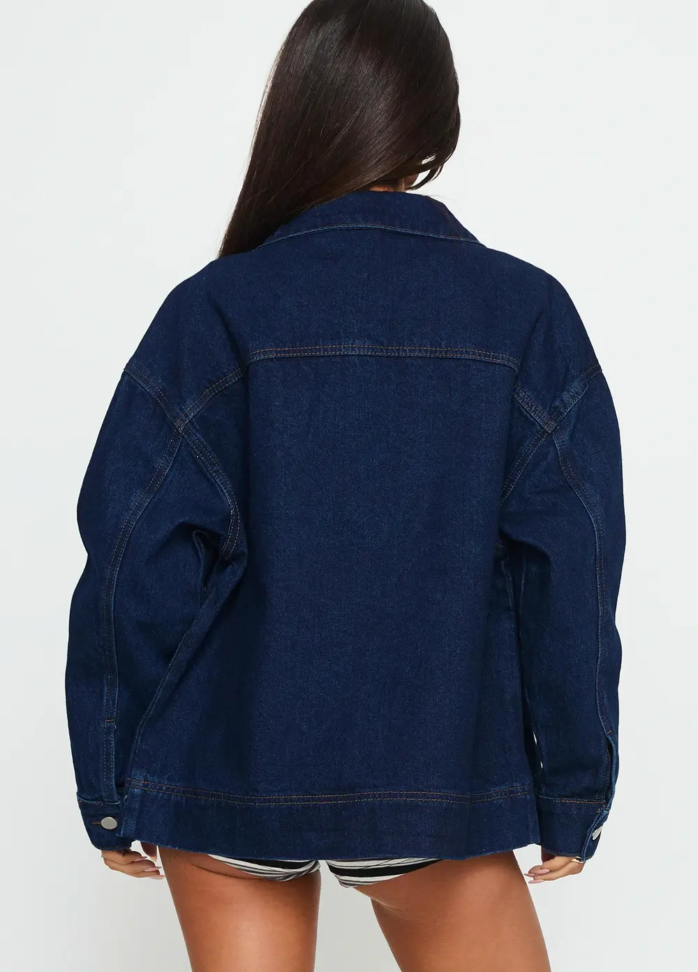 Goldsmith Denim Bomber Jacket Dark Wash