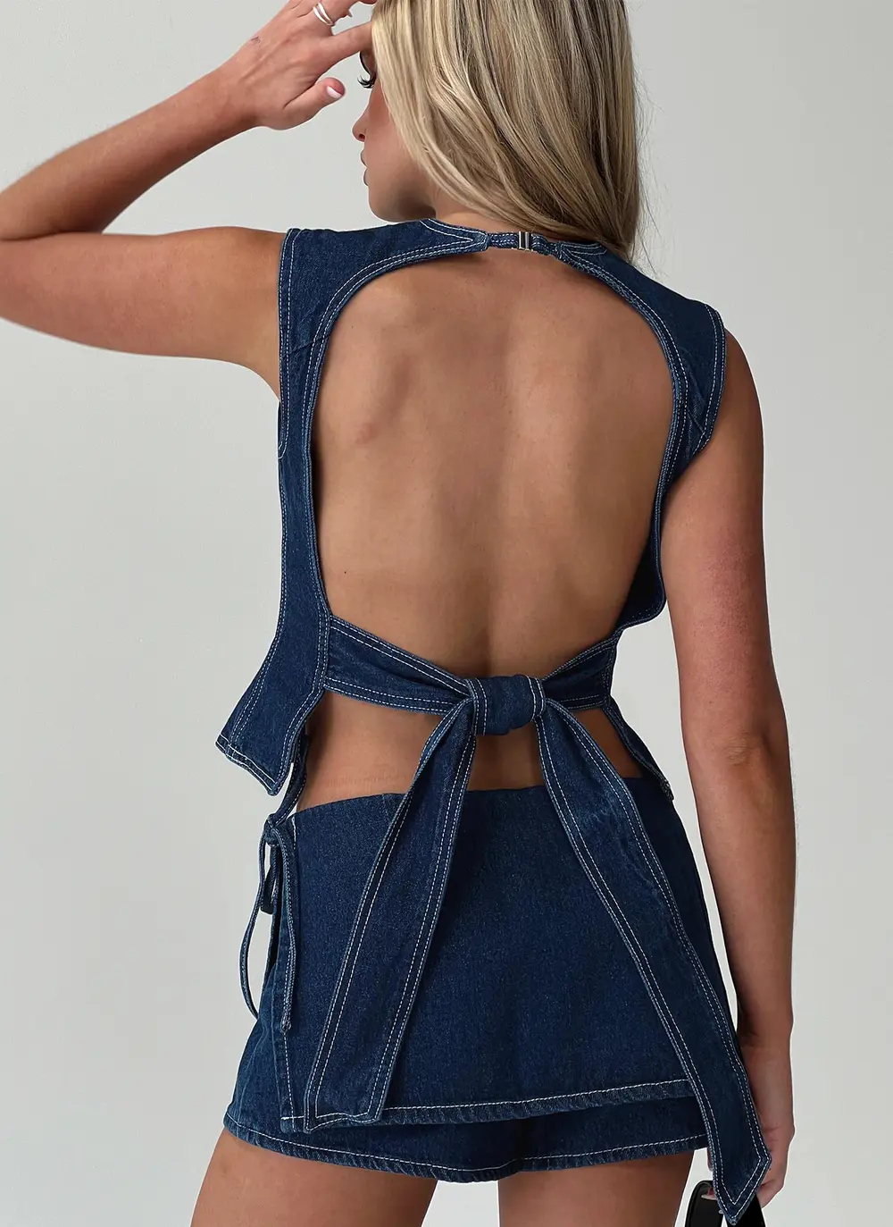 Countryside Skort Blue Denim