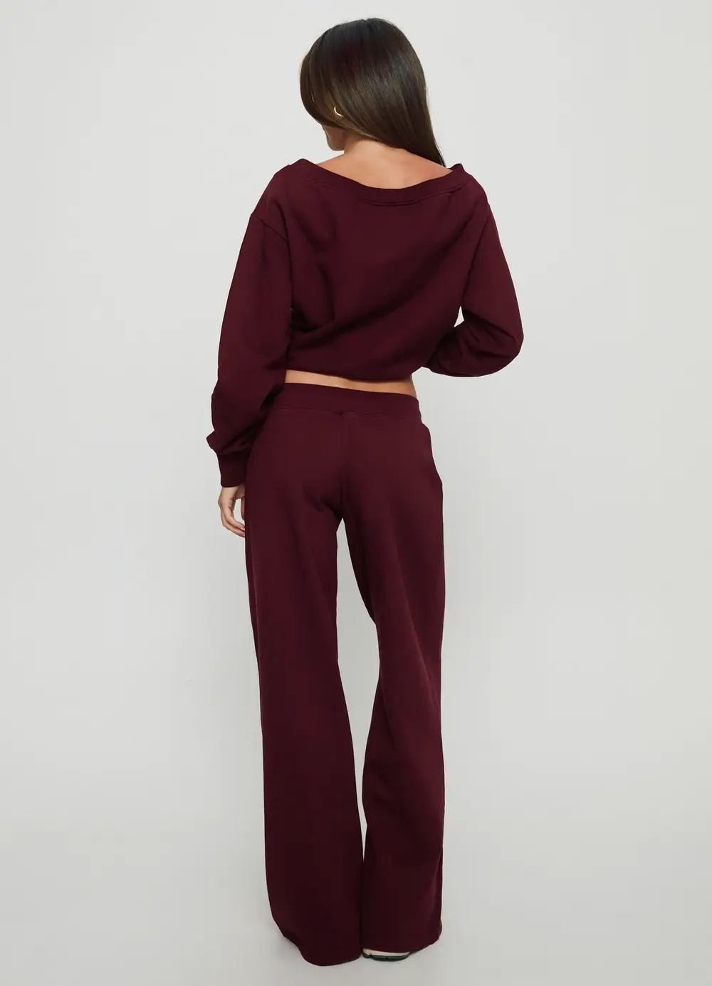 Dodie Wide Leg Pants Washed Currant