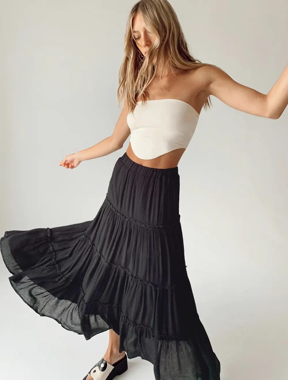 Miriah Maxi Skirt Black