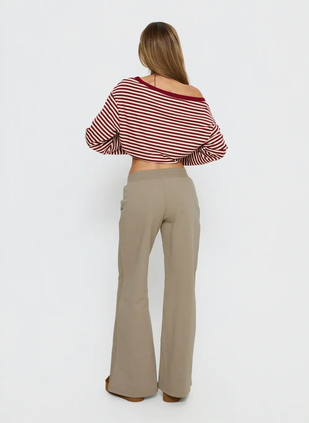 Summits Flared Track Pants Latte