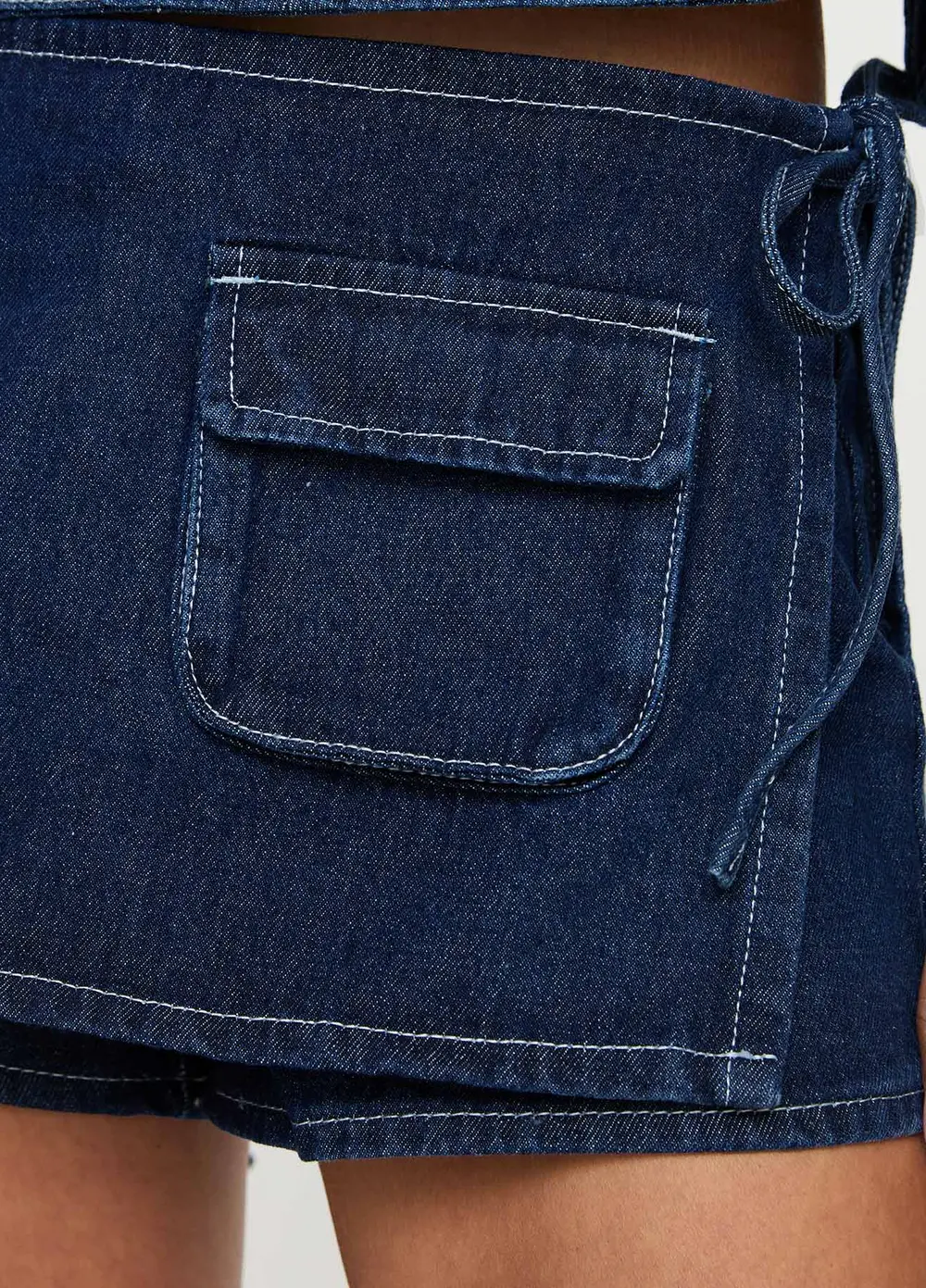 Countryside Skort Blue Denim