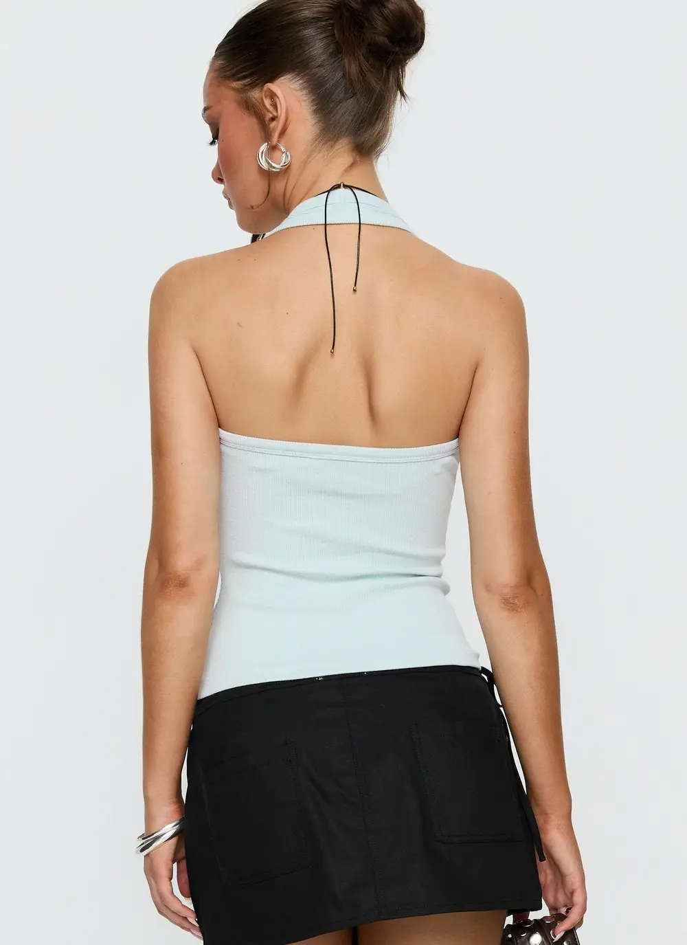 Samarie Cargo Mini Skirt Black