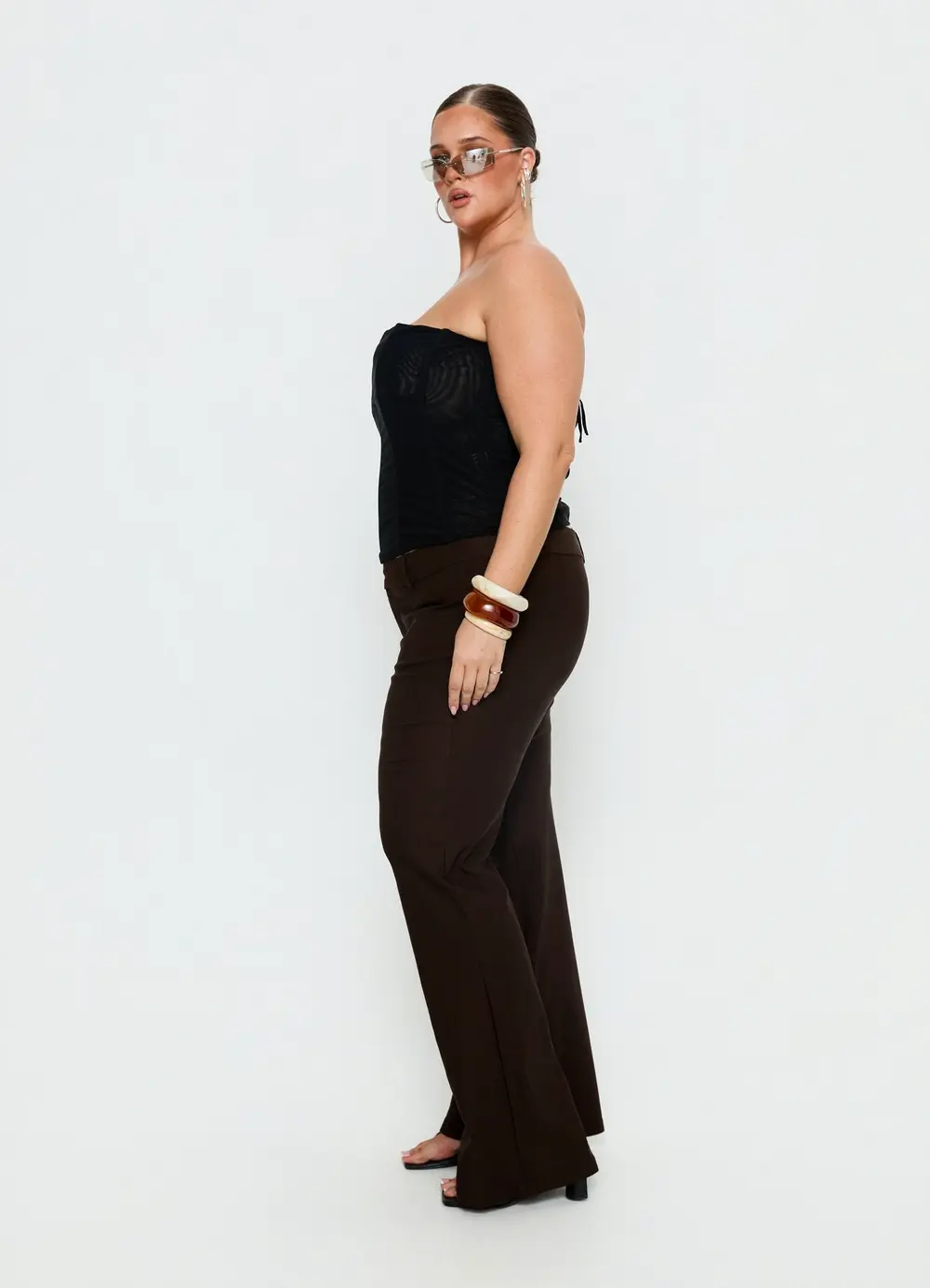 Kinkirk Flared Pants Chocolate Curve