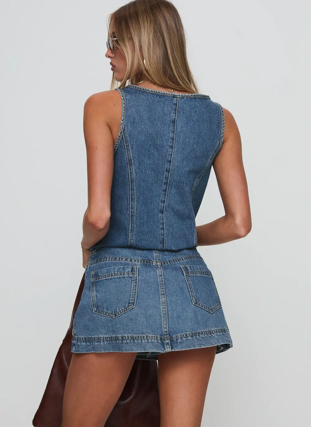 Stefenie Denim Skort Mid Wash