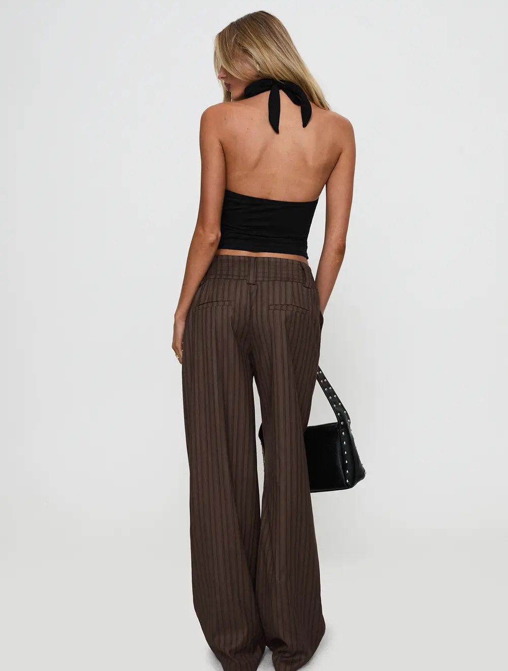 Cedars Low Rise Pant Brown Stripe