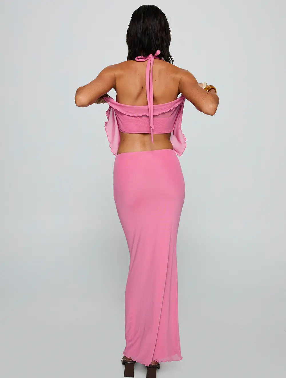De Angelo Maxi Skirt Pink