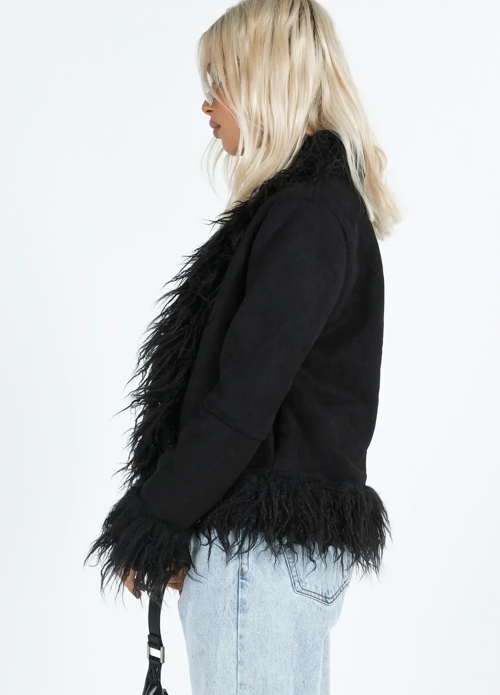 Lowden Faux Fur Jacket Black