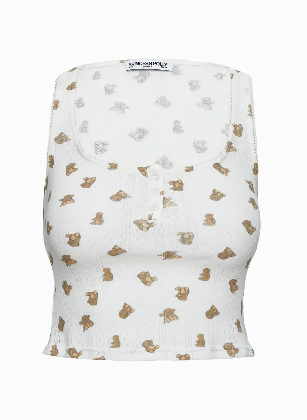 Sleepytea Pointelle Sleep Tank Top Multi