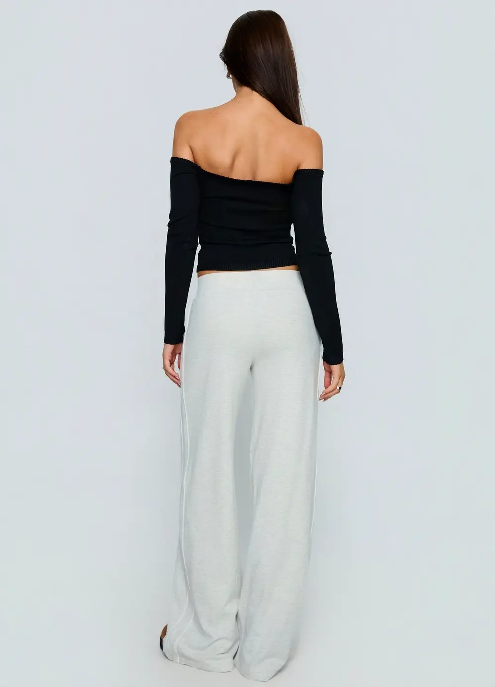 Ascenda Straight Leg Track Pant Grey Marle