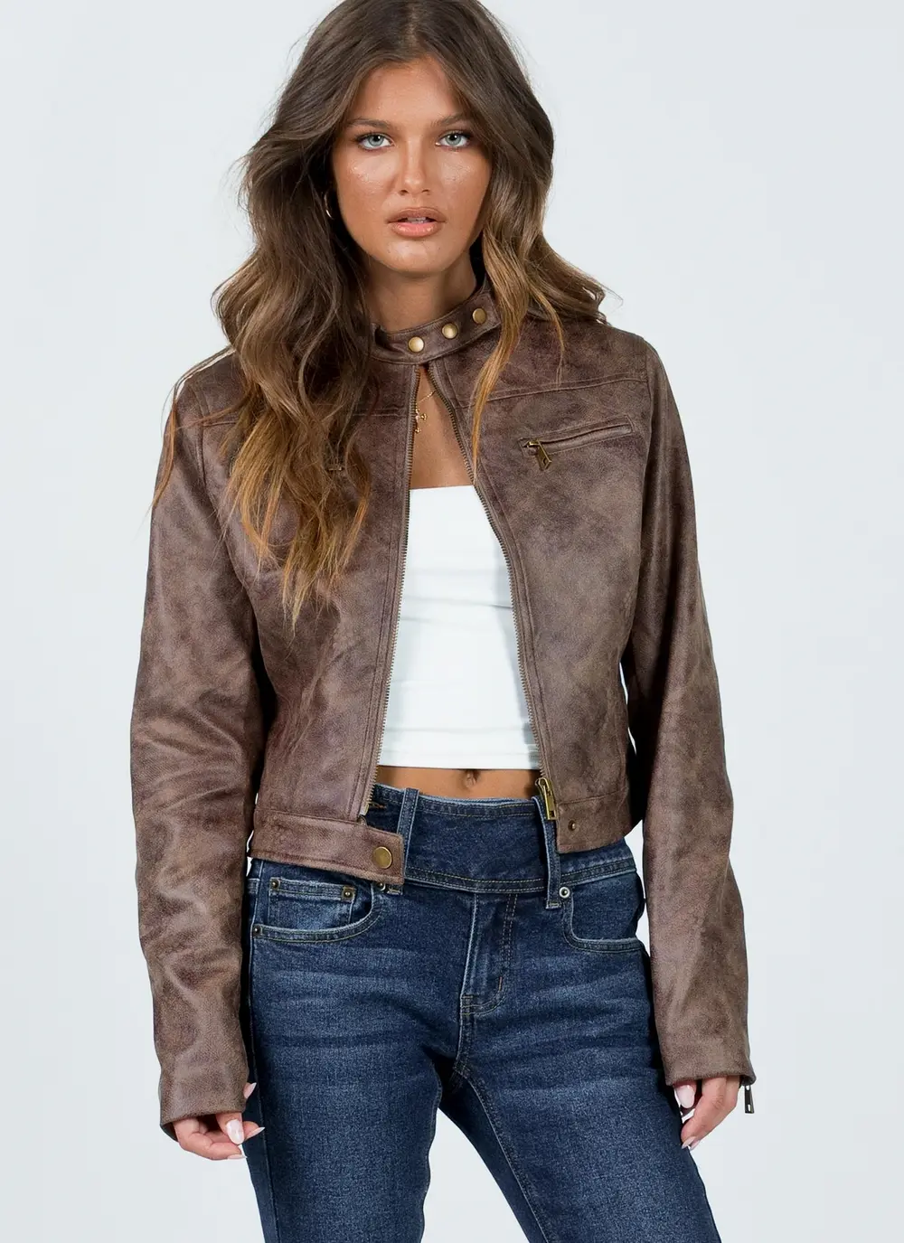 Bella Moto Jacket Chocolate