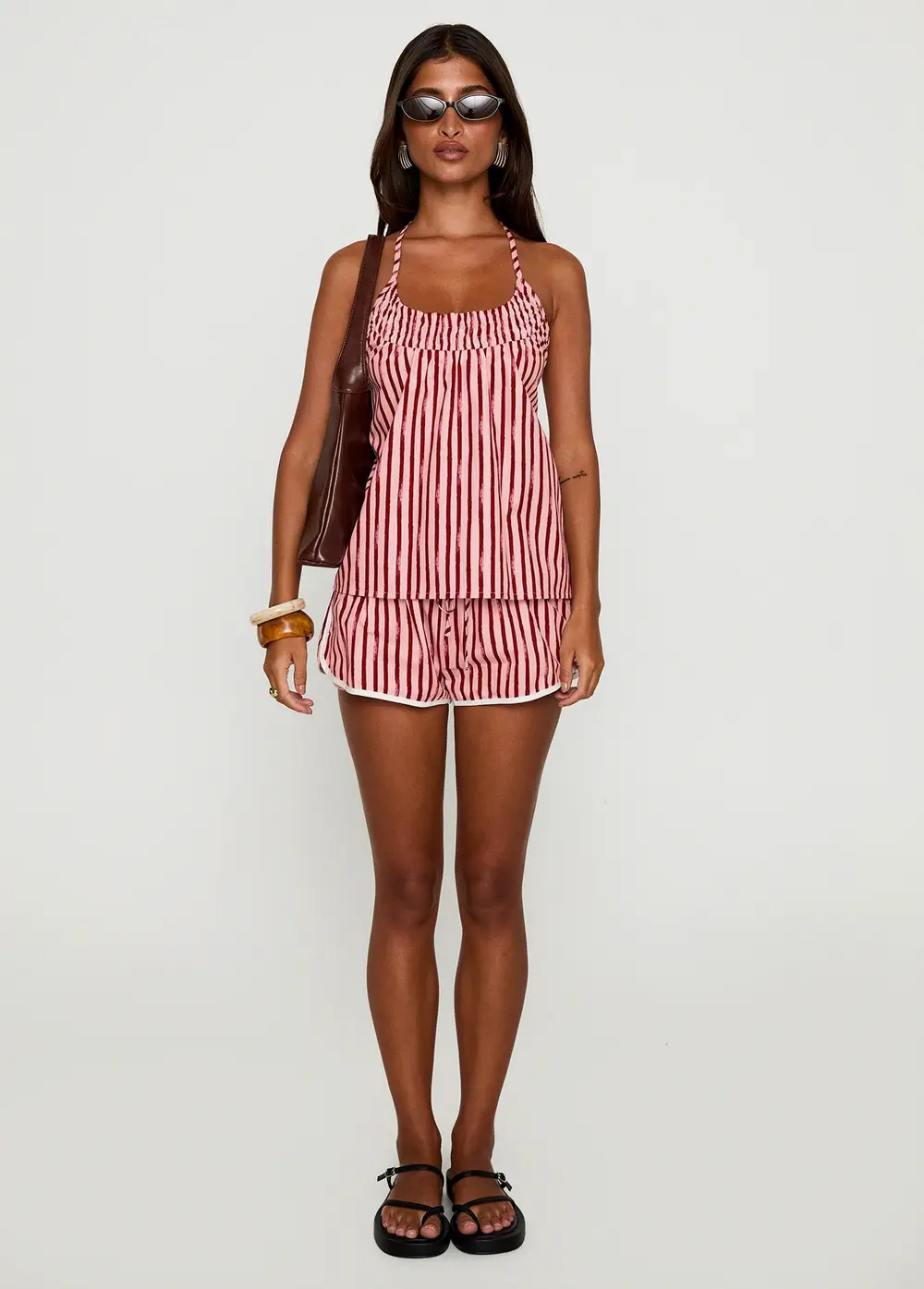 Your Everything Shorts Pink Stripe