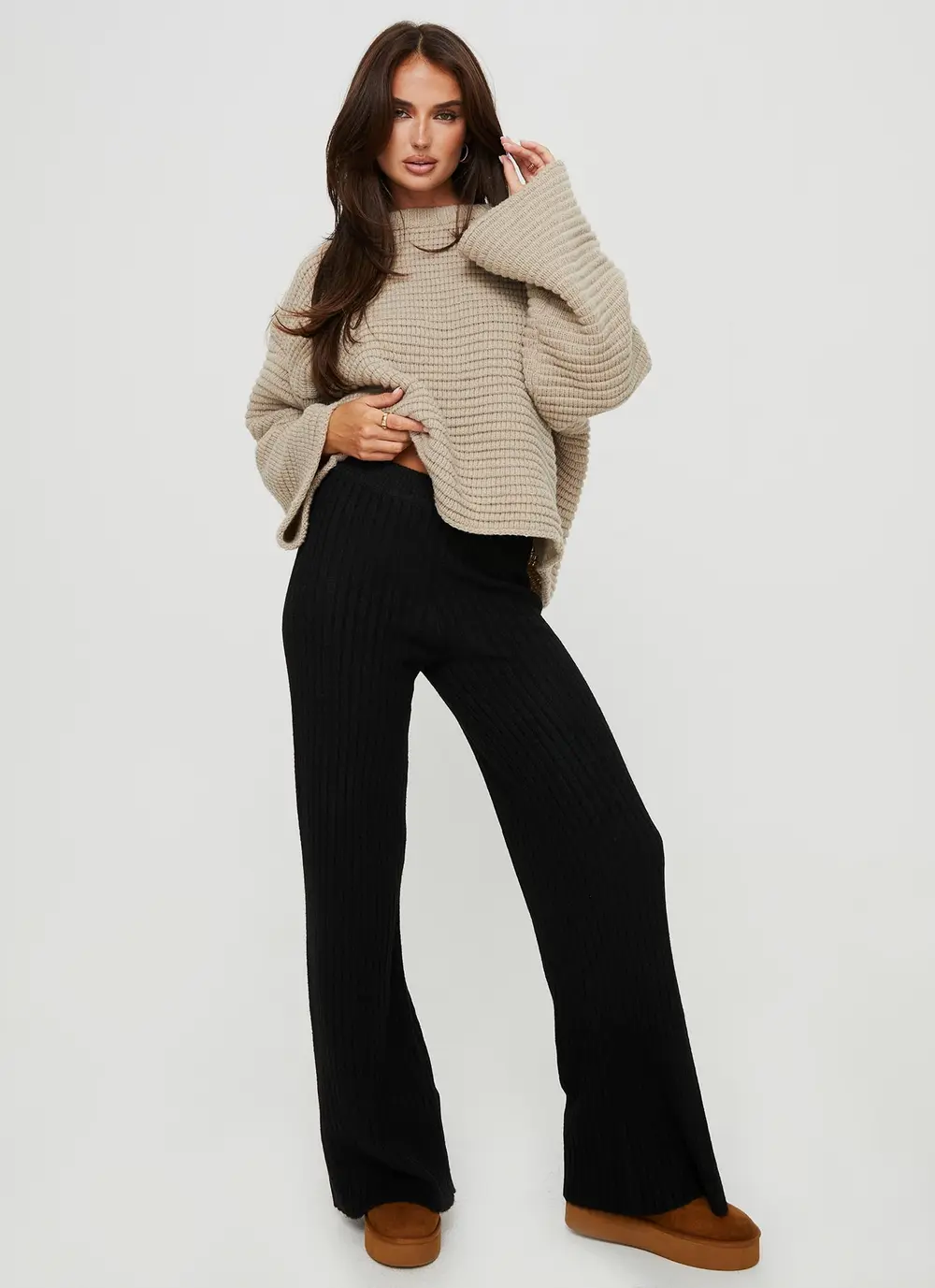 Montana Knit Pants Black