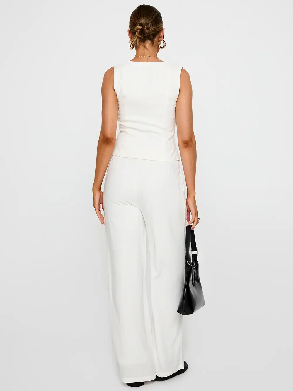 Parklea Linen Blend Pants White