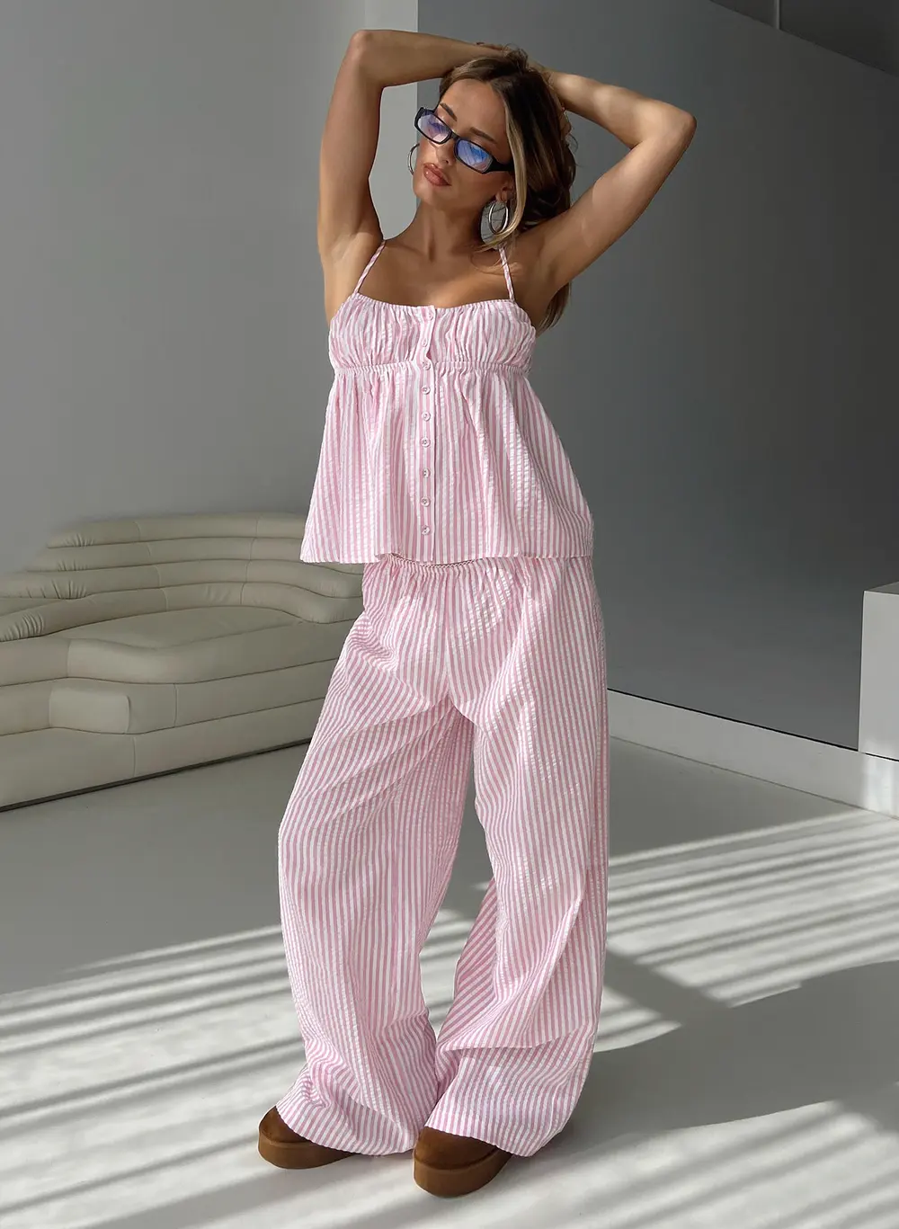 Cassini Set Pink Stripe