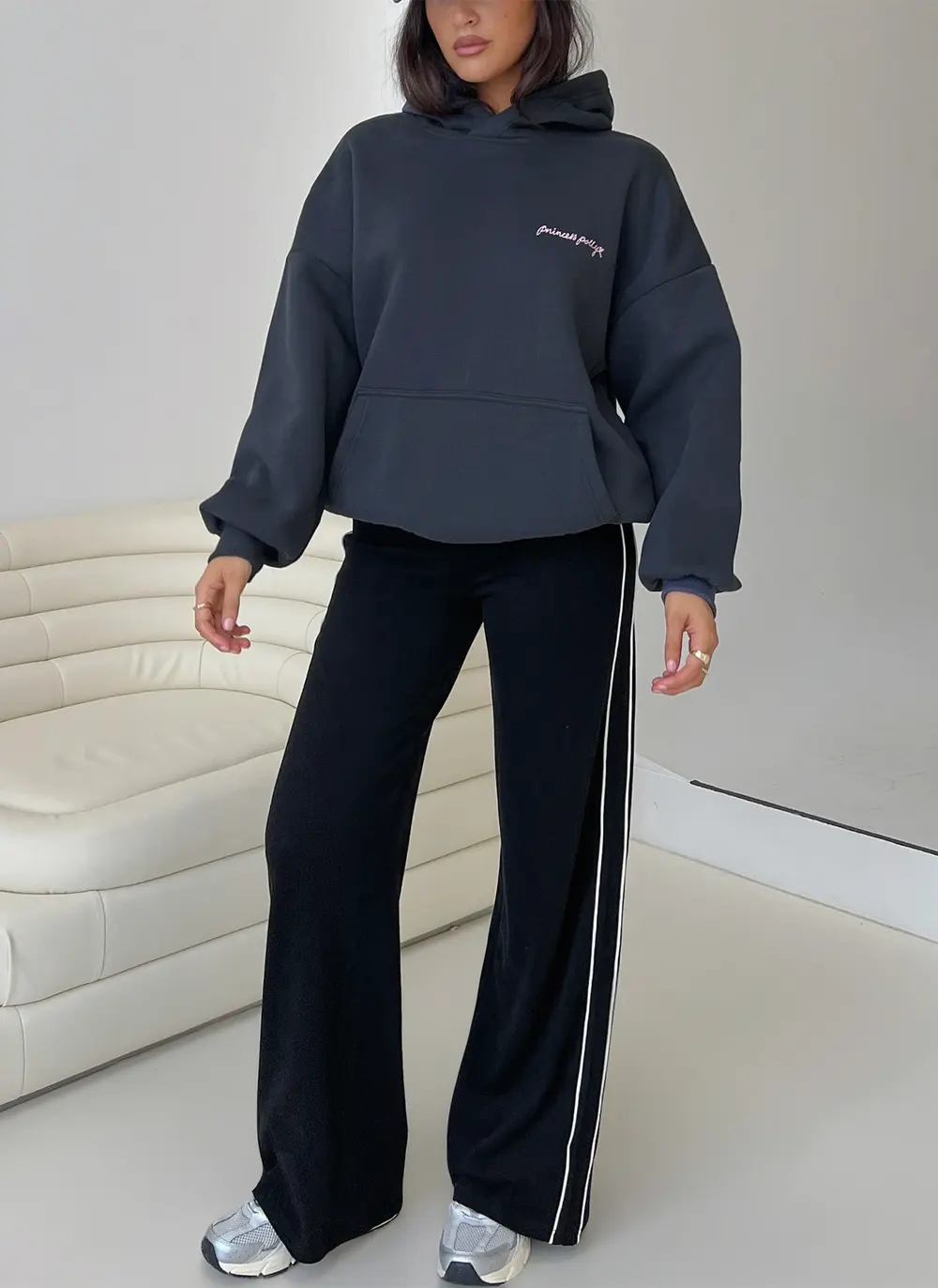 Ascenda Straight Leg Track Pant Black