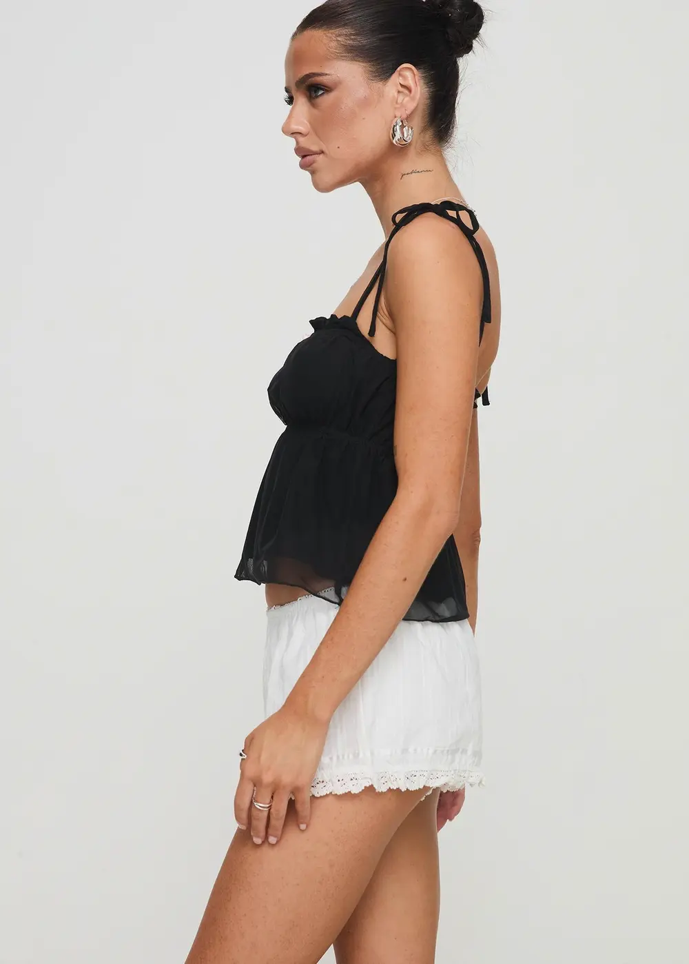 Rhubarb Lace Shorts White