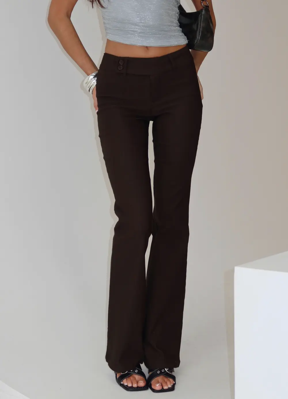 Kinkirk Flared Pants Chocolate