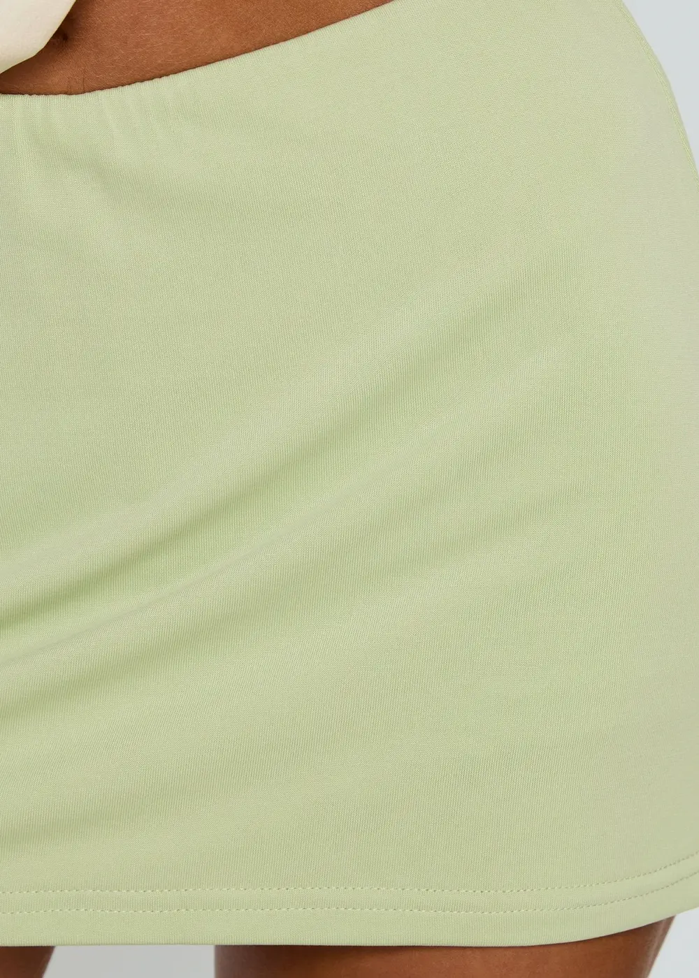 Brennah Jersey Mini Skort Pistachio