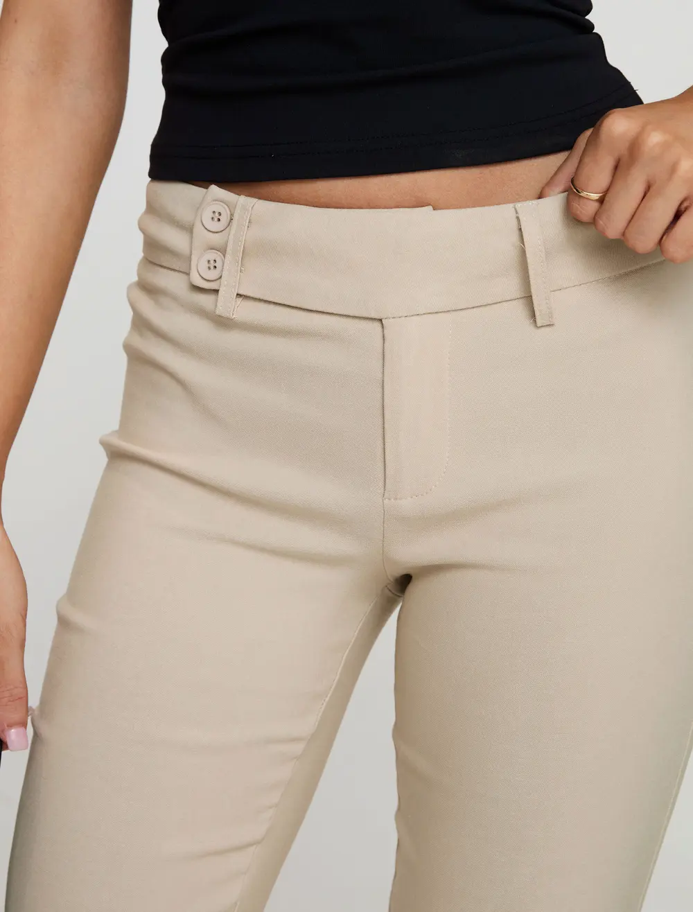 Kinkirk Flared Pants Taupe