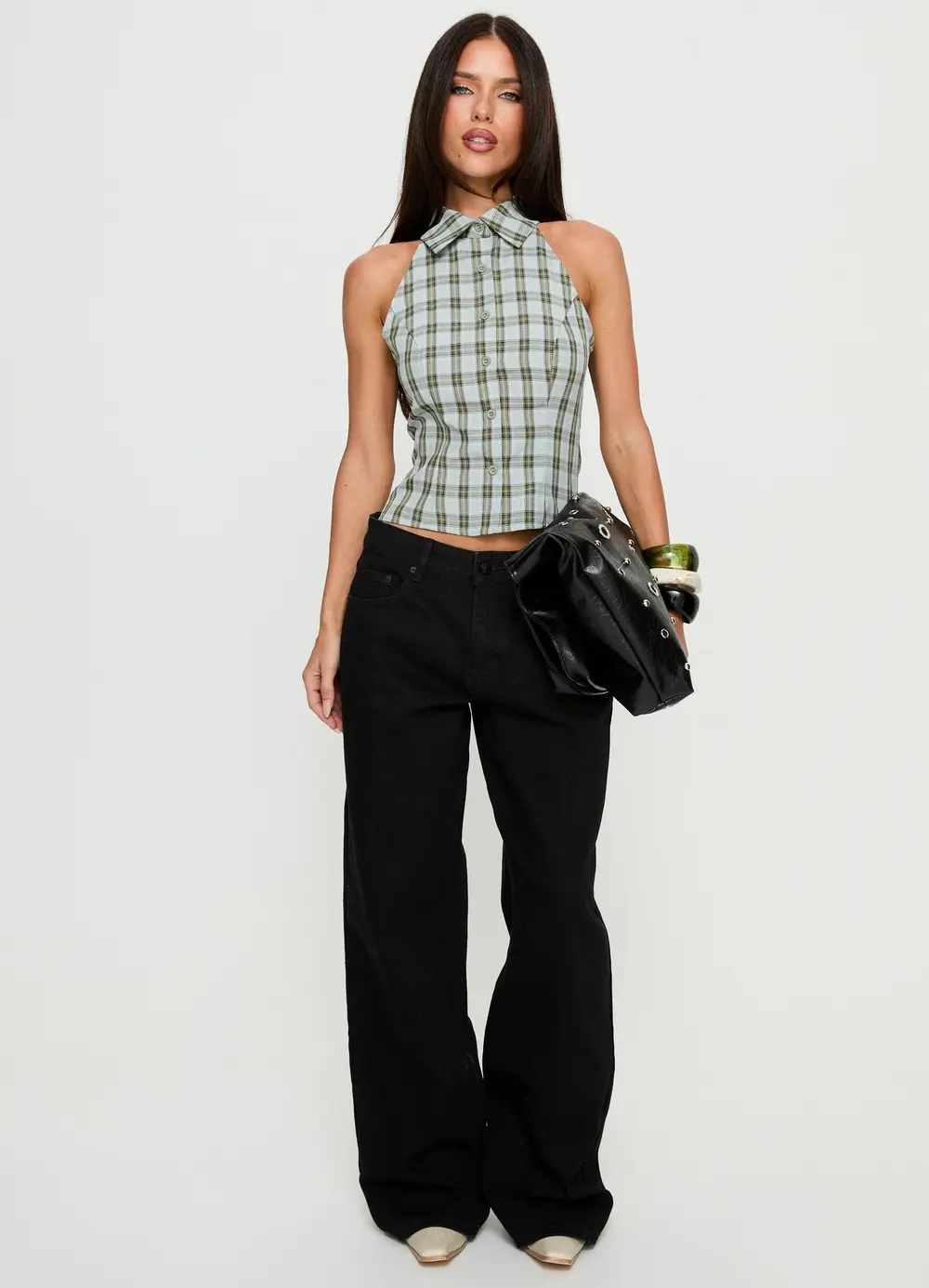 Serenitia Mid Rise Relaxed Jeans Jet Black