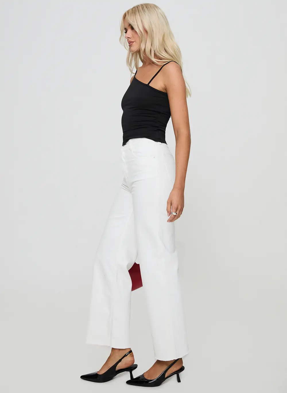 Fawcett High Rise Straight Leg Jeans White