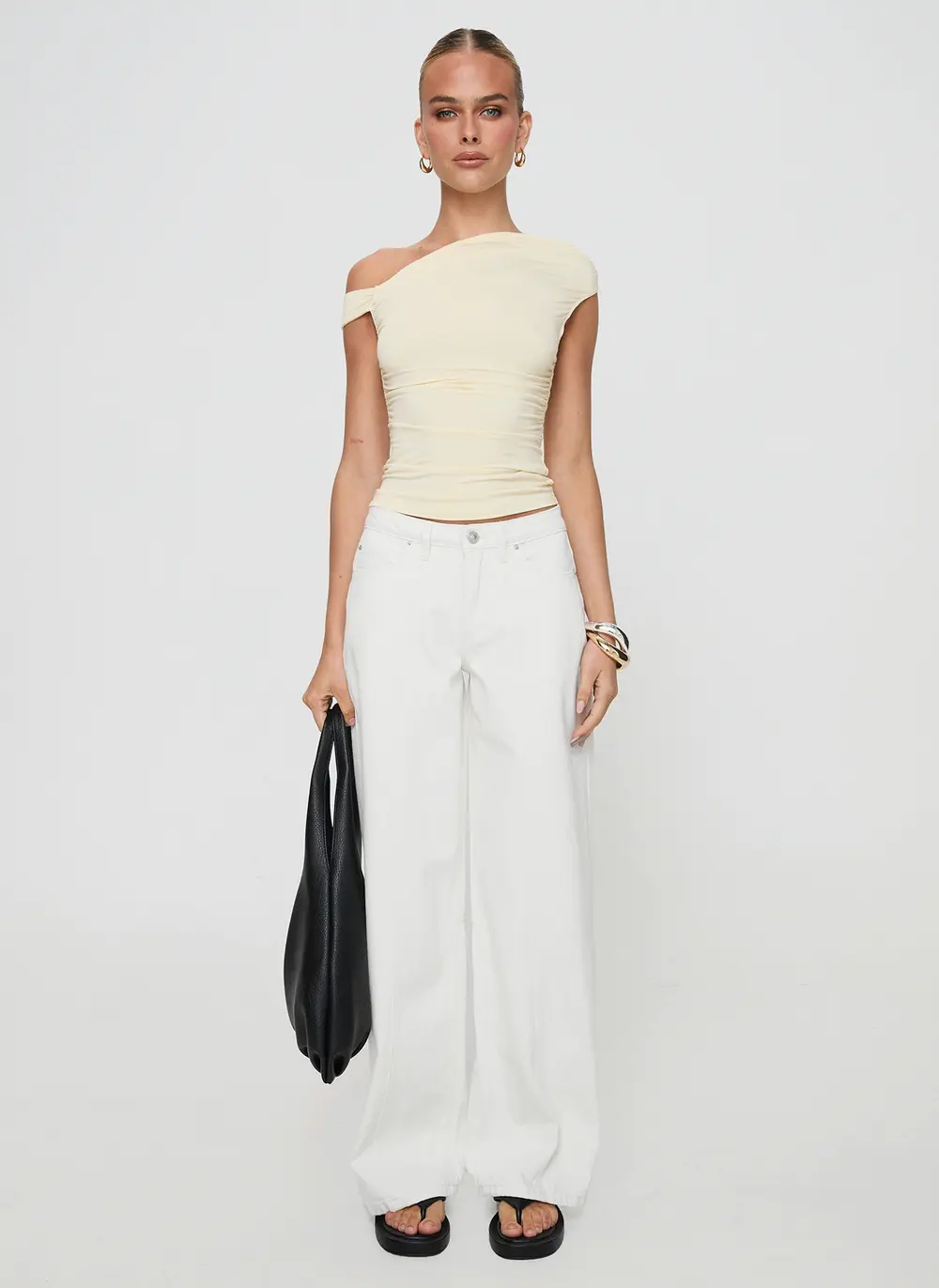 Lando Low Rise Straight Leg Jeans White