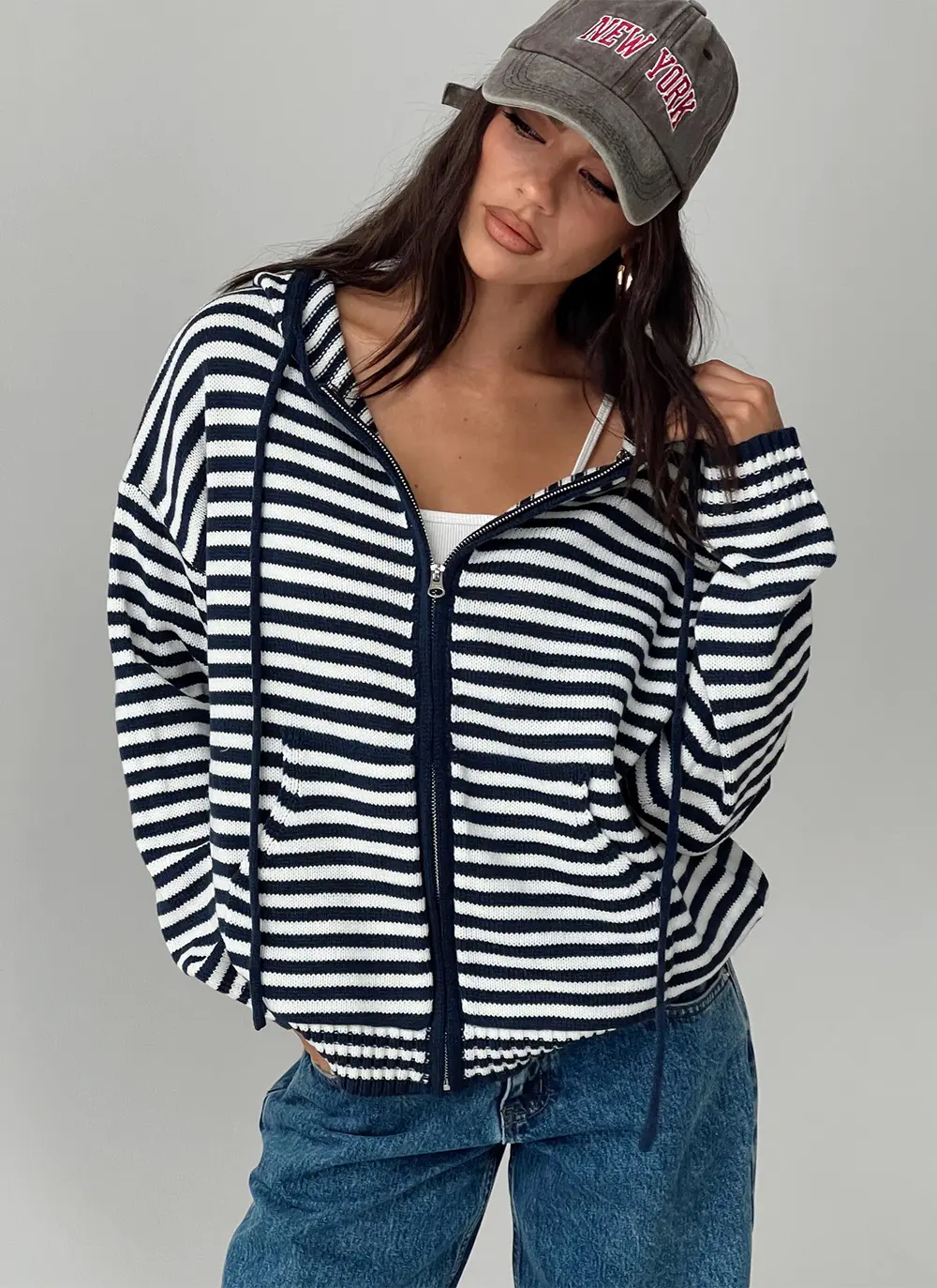 Brienna Zip Jacket Navy