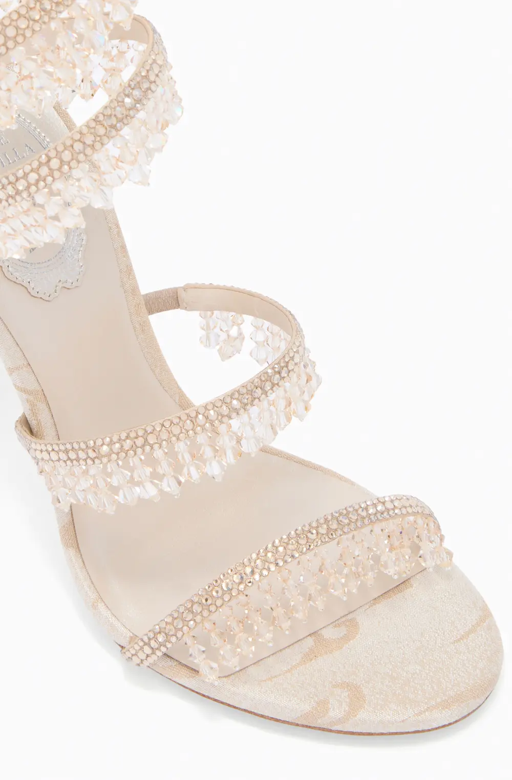 Rene Caovilla CHANDELIER SANDAL IN SAND DAMASK 105