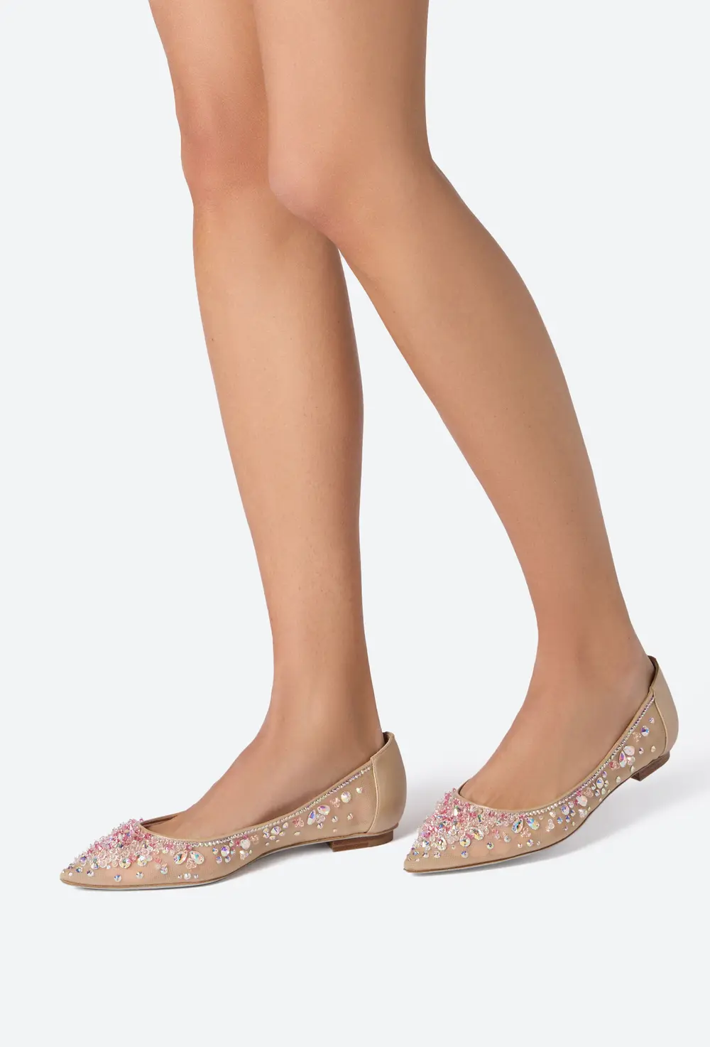 Rene Caovilla Cinderella Champagne Ballerina 10