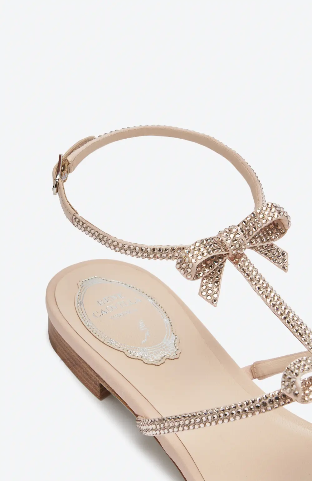 Rene Caovilla CATERINA NUDE FLAT SANDAL 10