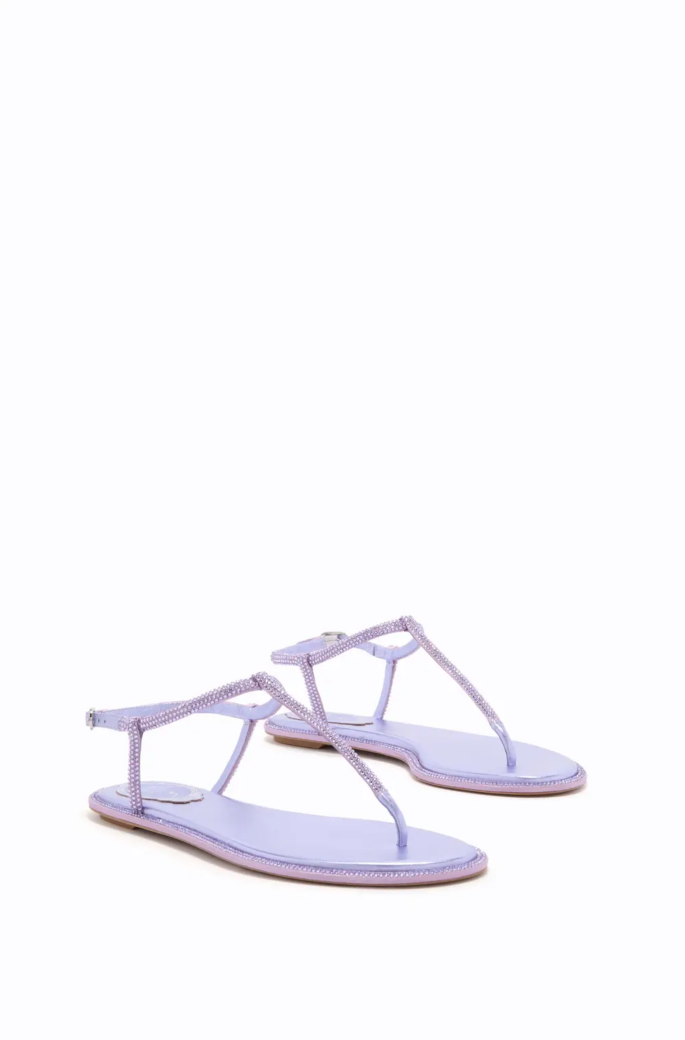 Rene Caovilla DIANA WISTERIA SANDAL WITH CRYSTALS 10