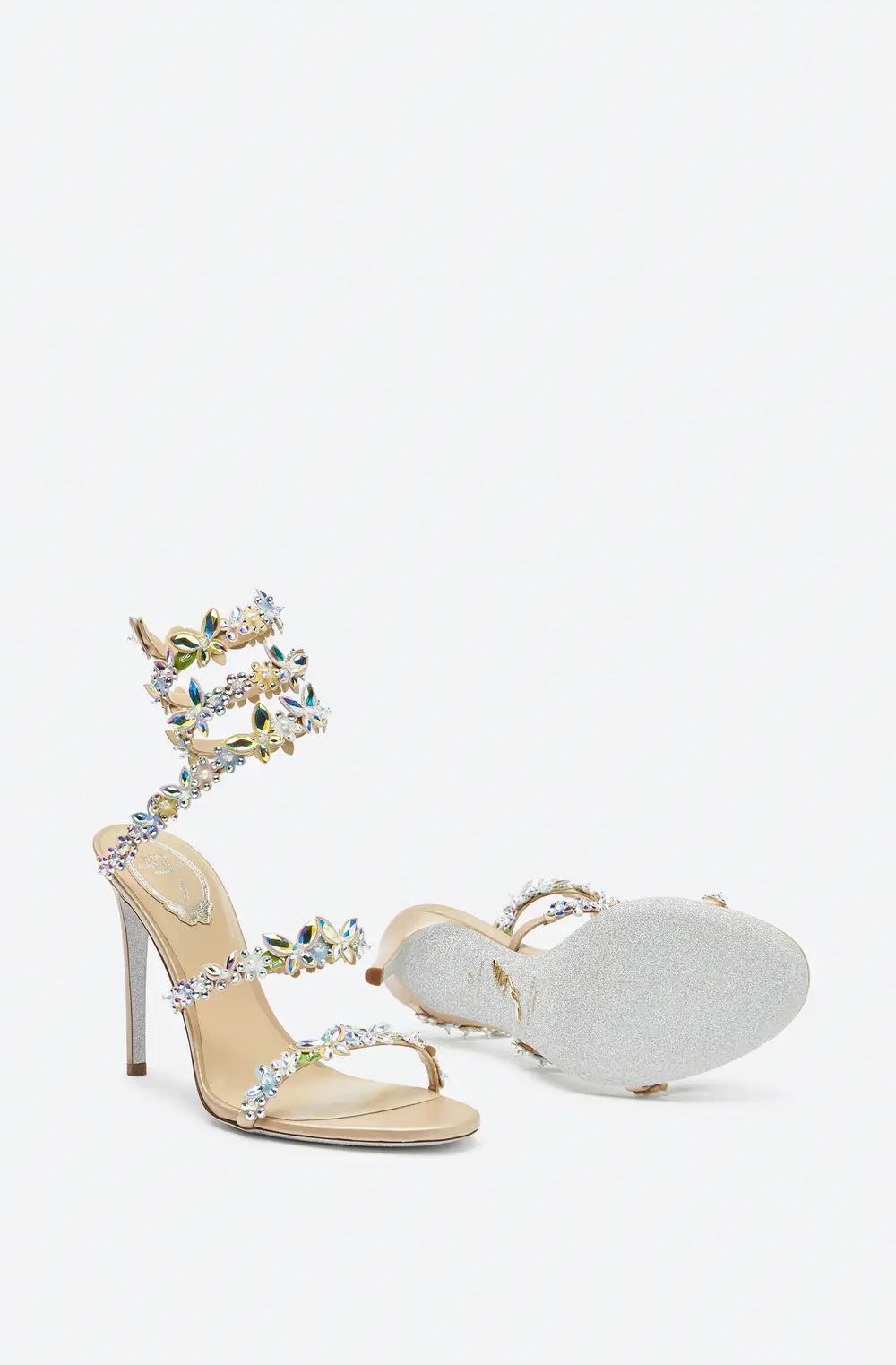 Rene Caovilla Eden Nude Sandal 105