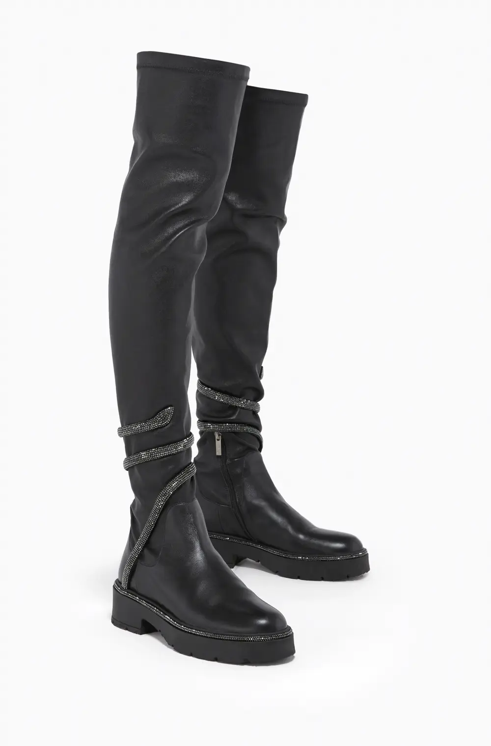 Rene Caovilla CLEO BLACK CUISSARD BOOT 50