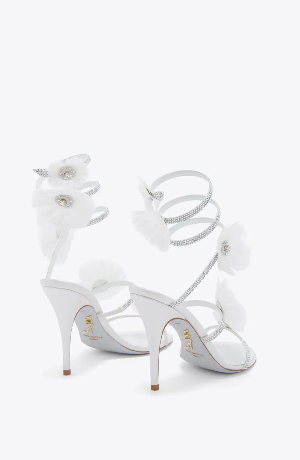 Rene Caovilla JOLENE WHITE SANDAL 100