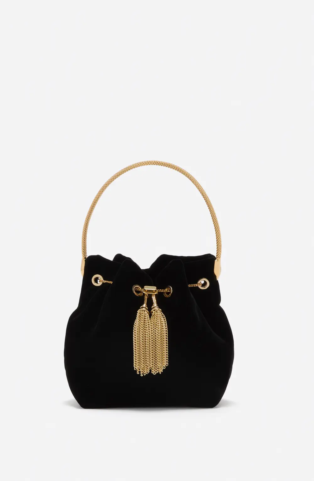 Rene Caovilla DEVA BLACK VELVET MINI BAG