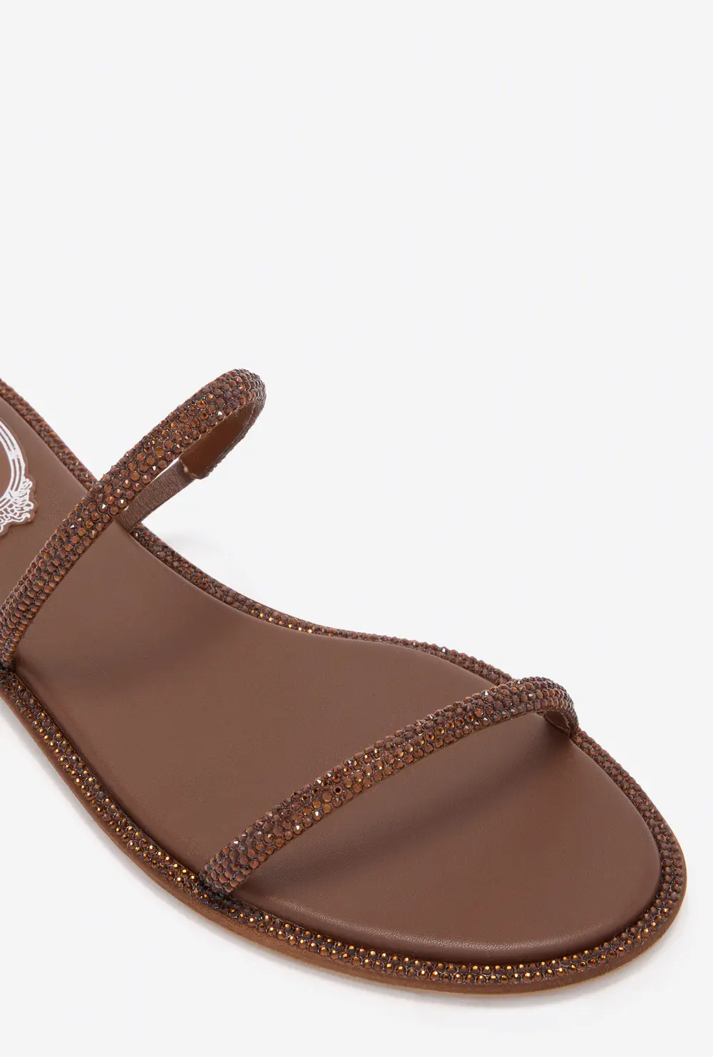 Rene Caovilla CLEO BROWN FLAT SANDAL 10