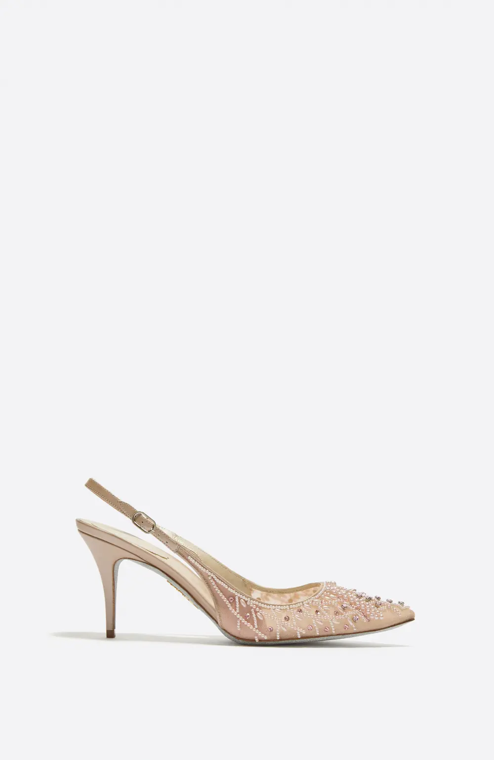 Rene Caovilla LOVELY POWDER PINK SLINGBACK 80