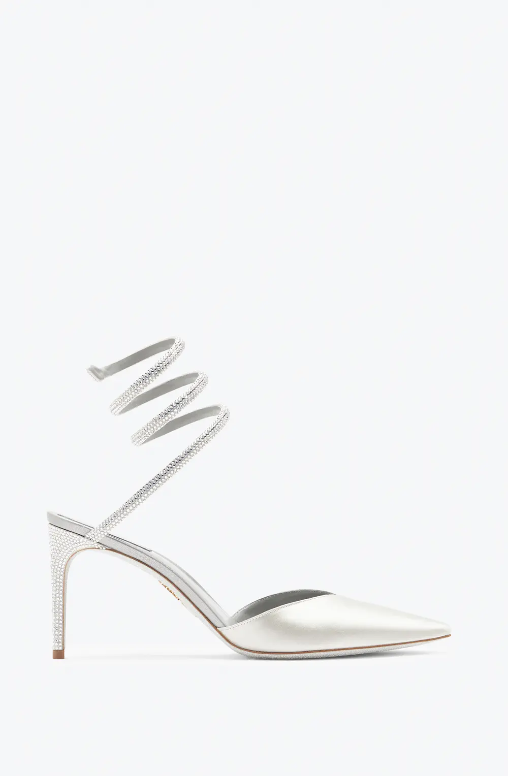 Rene Caovilla Cleo Grey Pump 80
